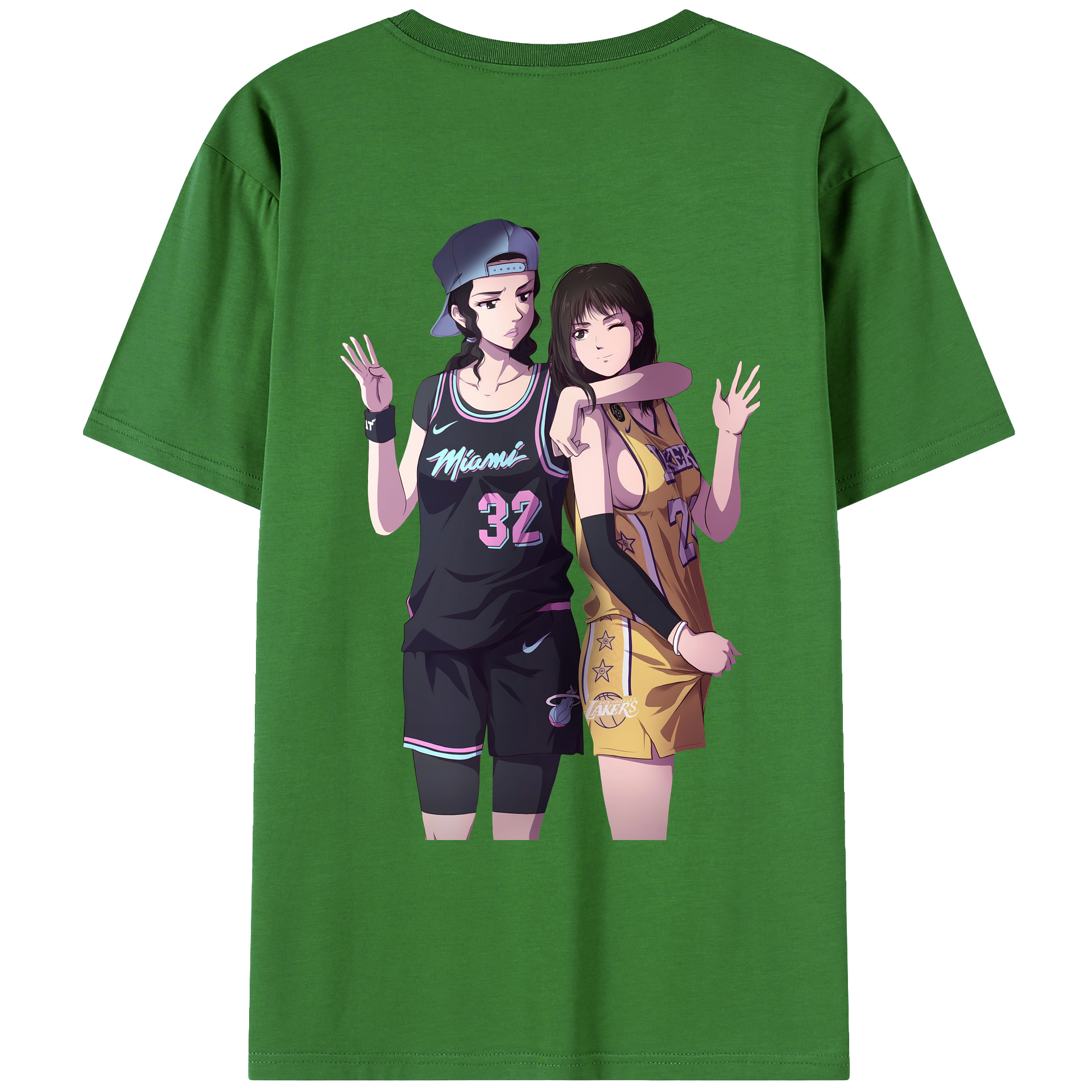 SLAM DUNK／スラムダンク レディース半袖Tシャツ(バックプリント)